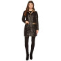 Пальто хутряне Leopard Guess