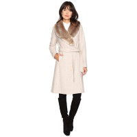 Пальто з хутряним коміром Guess
