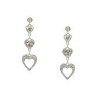 Сережки зі стразами Heart Guess